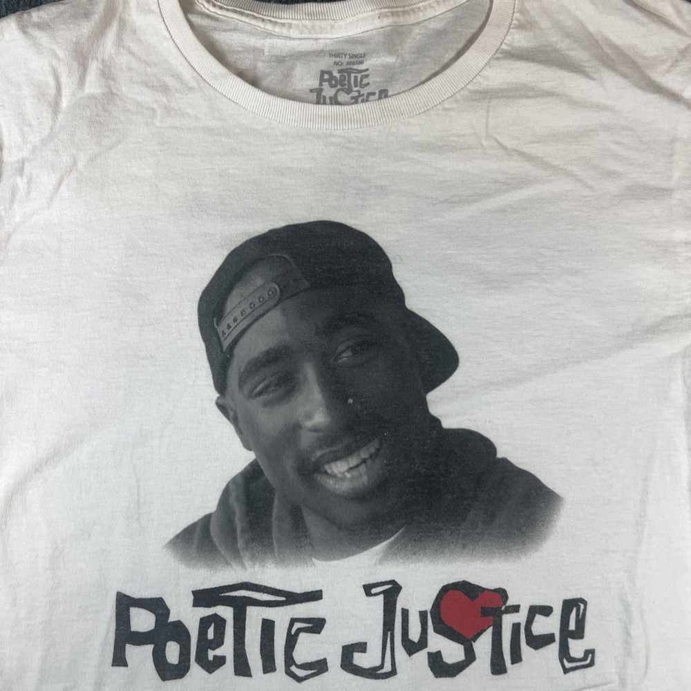 2PAC POETIC JUSTICE MOVIE T-SHIRT ADULT‎ SIZE MEDIUM